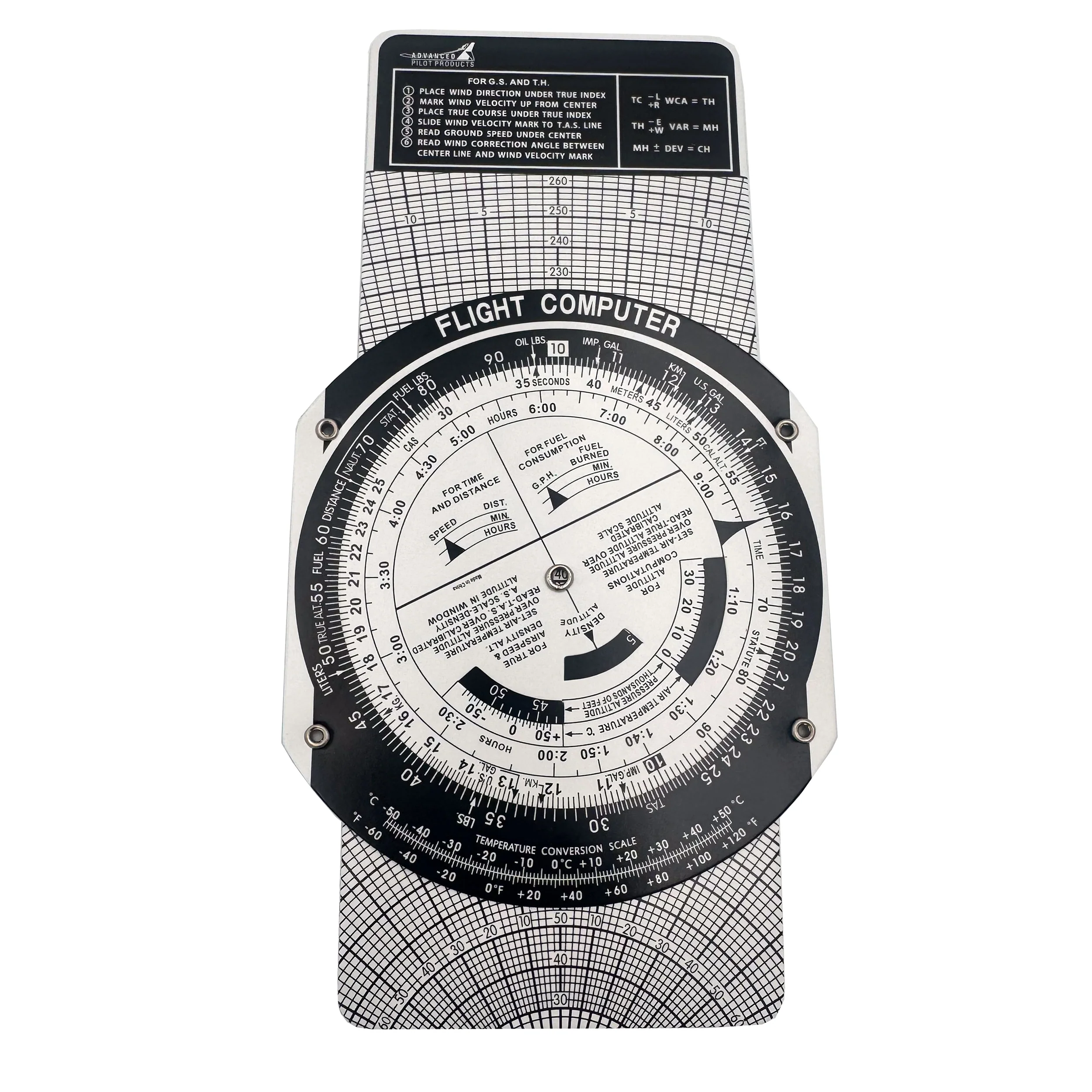 Advanced Pilot Products E6B Flight Computer – Student Pilot Slide Rule - Image 5