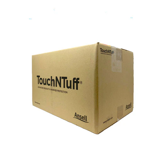 Ansell X-Large Blue 9" Touch N Tuff 3mil Nitrile Ambidextrous Gloves - Image 3