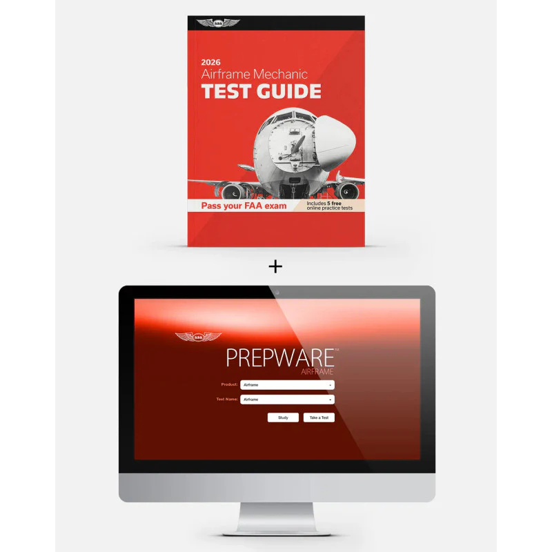 ASA 2026 Airframe Test Guide – Book Only or w/ Prepware® Software - Image 2