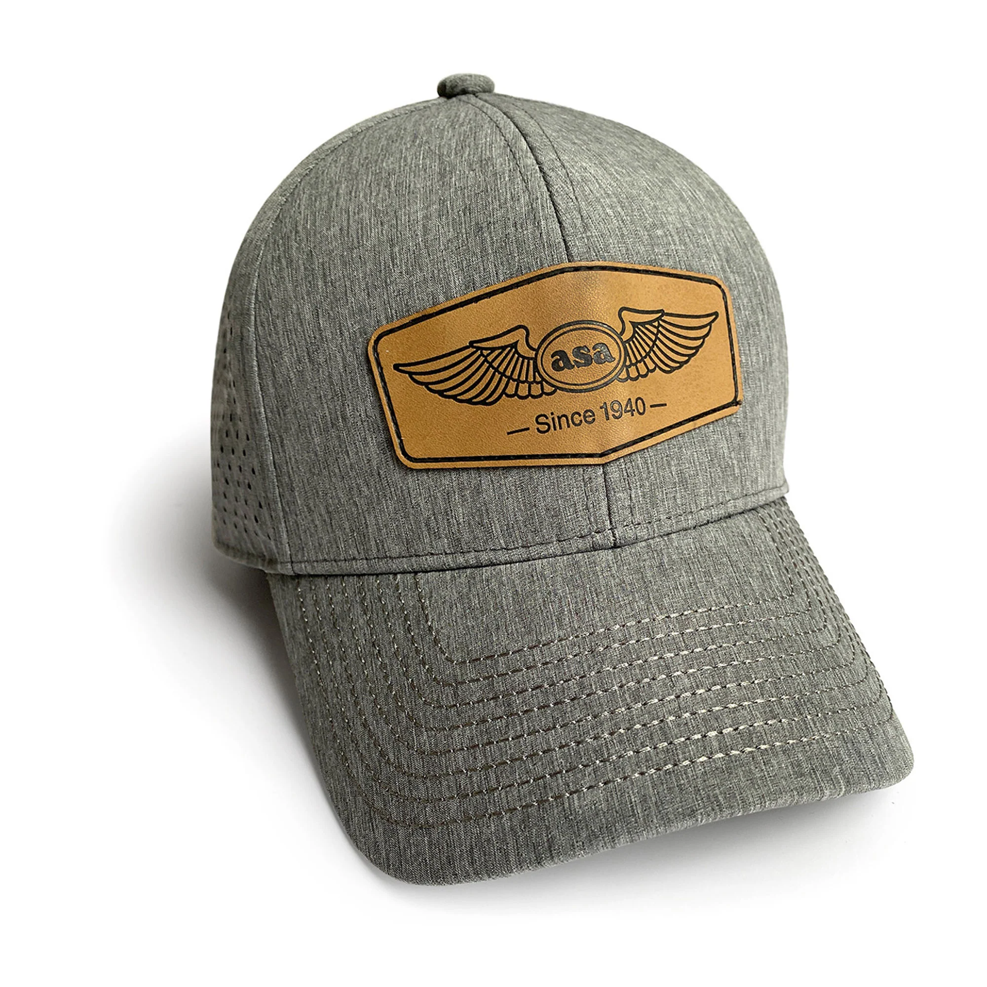 ASA - Snapback Leather Patch Hat