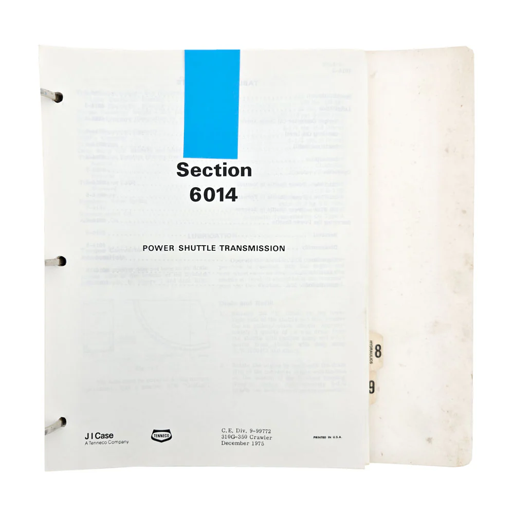 Case 310G 350 Crawler Service Repair Manual 9-99772 With Binder - Image 36