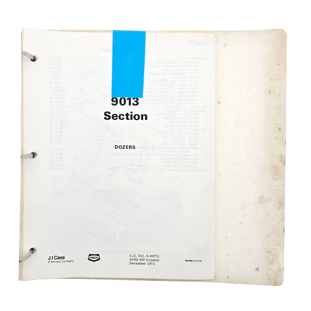 Case 310G 350 Crawler Service Repair Manual 9-99772 With Binder - Image 50