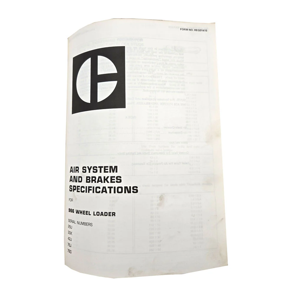 Cat Caterpillar 966C Wheel Loader Service Manual 18B 30K 76J 25U 42J 78G | REG00484 - Image 15