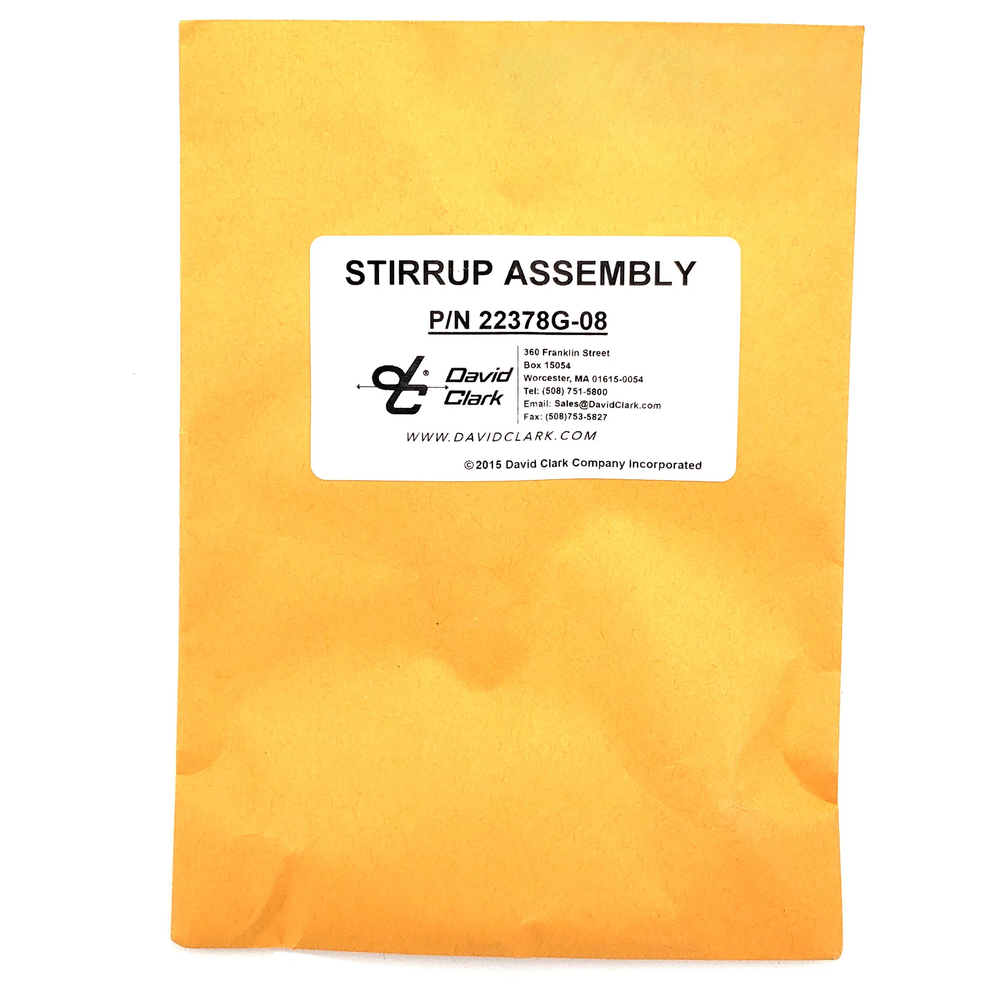 David Clark Headset Dome Stirrup & Clamp Kit | OEM 22378G-08 - Image 3
