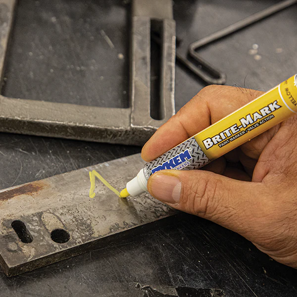 Dykem - BRITE-MARK® 40 Threaded Cap Valve Action Permanent Paint Markers - Image 2