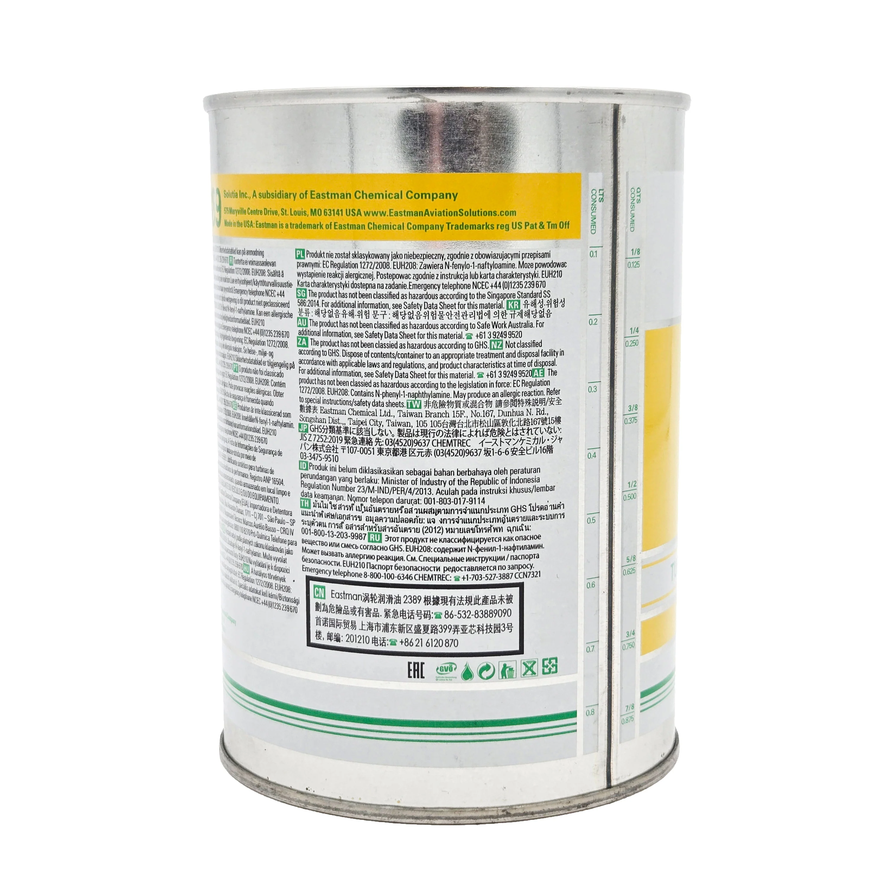 Eastman - 2389 Turbine Engine Oil - MIL-PRF-7808L - Image 3