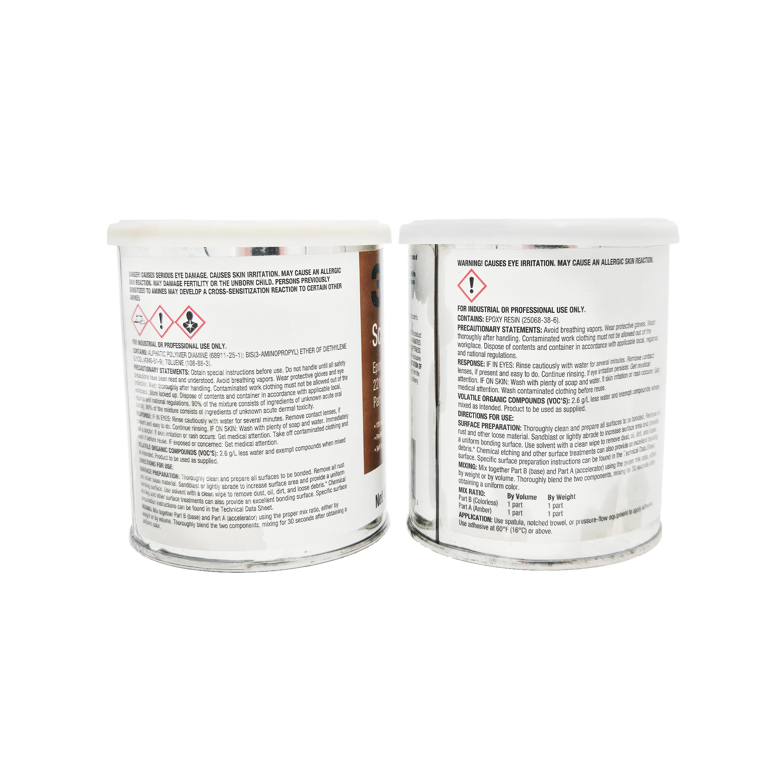 EXPIRED - 3M Scotch-Weld Epoxy Adhesive 2216 Clr , Part B/A, 1 pt | 20852 Lot# 1235J0301A - Image 4