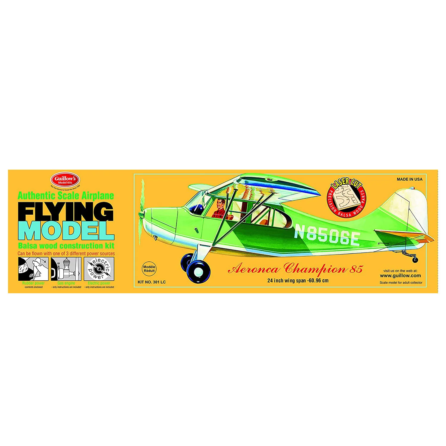 Guillow - Aeronca Champion Balsa Model Kit - Image 2