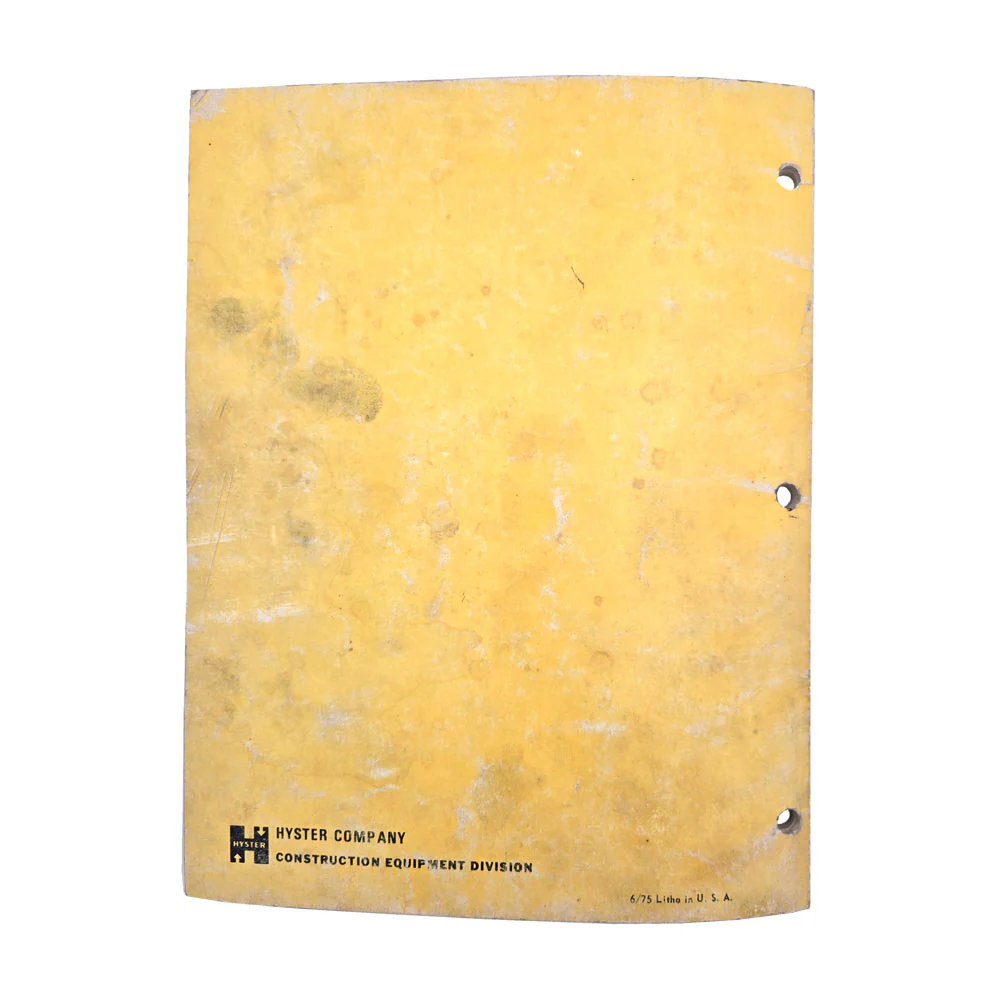 HYSTER C330A Owners and Operators Guide Manual - Image 3