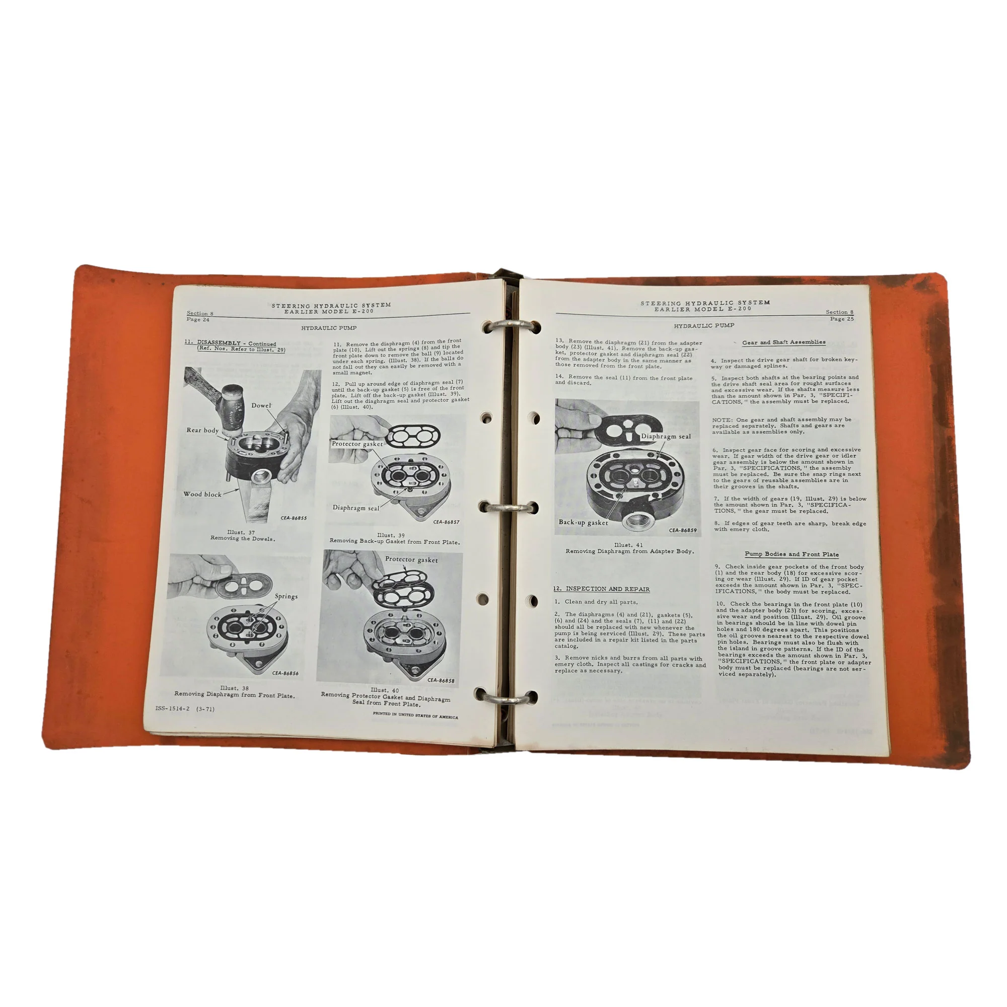 International Model E-200 5380001U002100-Below & E-211 Pay Scraper Manual - Image 2