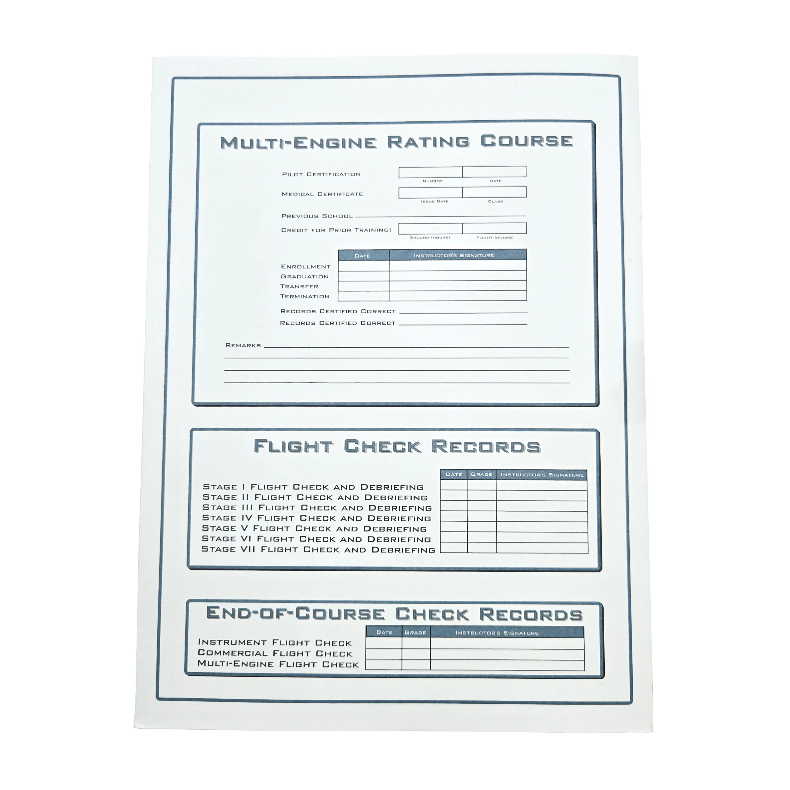 Jeppesen - Instrument / Commercial Record Folder (Individual) - Image 6