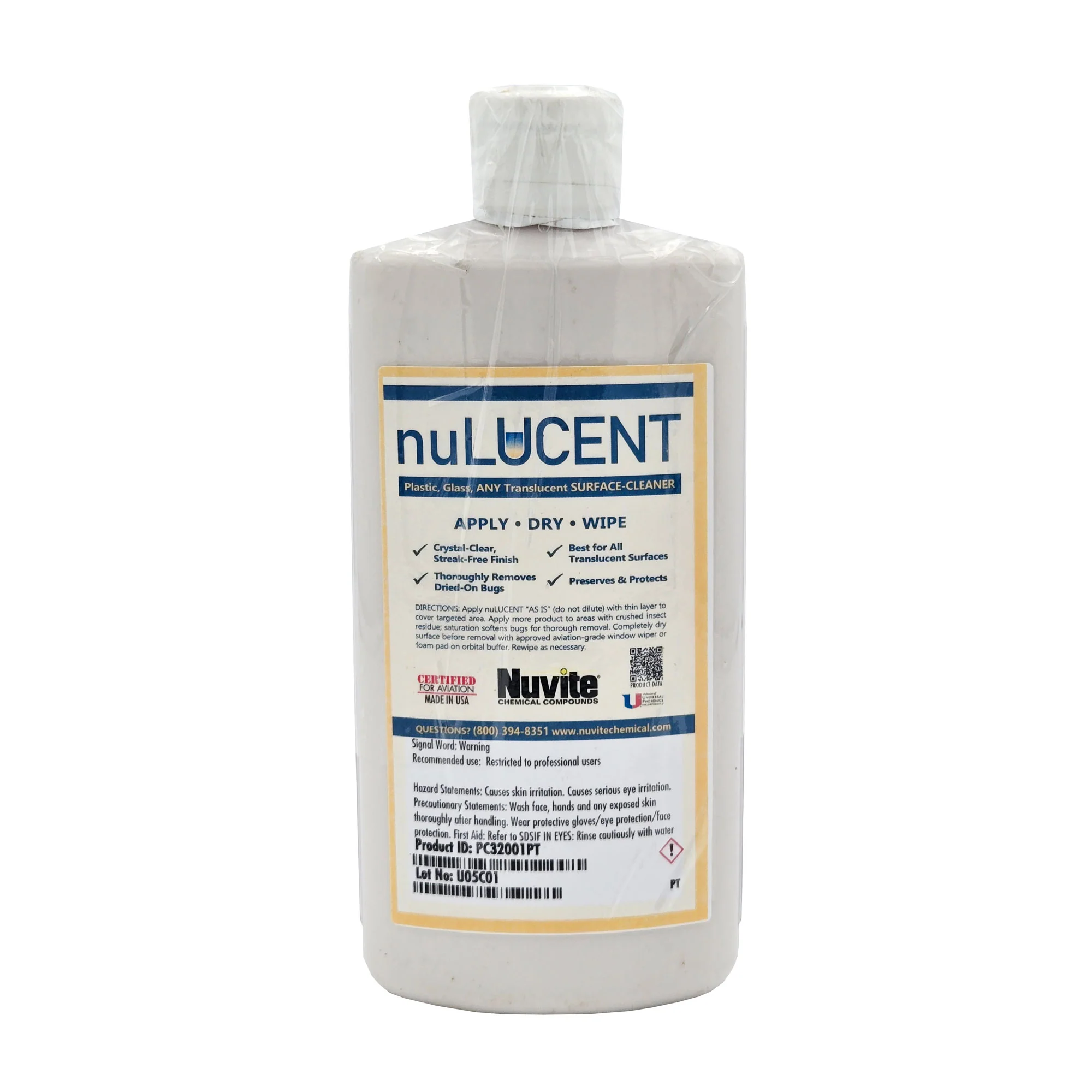 NuLucent Glass and Plastics Cleaner