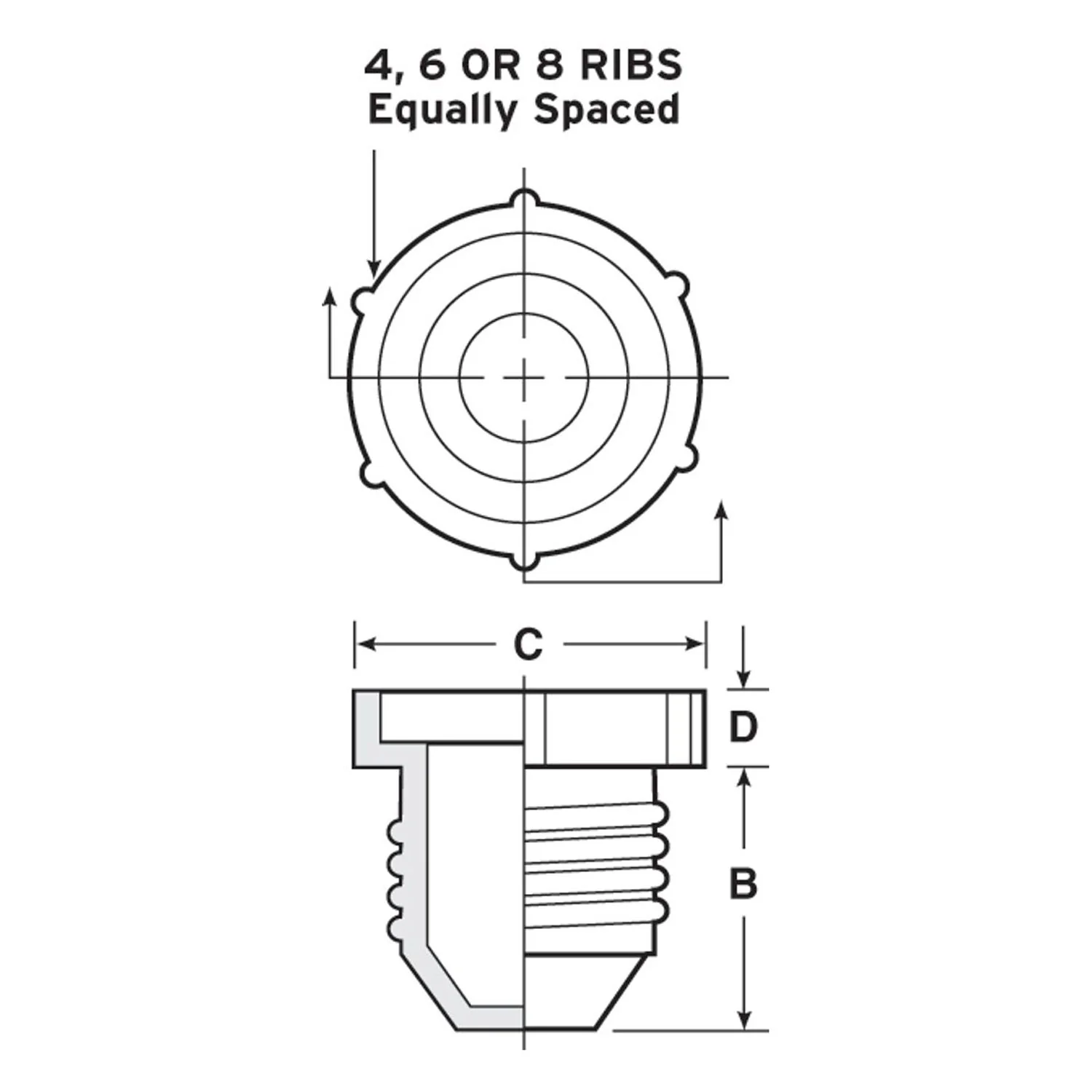 PD Series - Threaded Plastic Plugs For Flared JIC Fittings (Bulk Pack) - Image 3