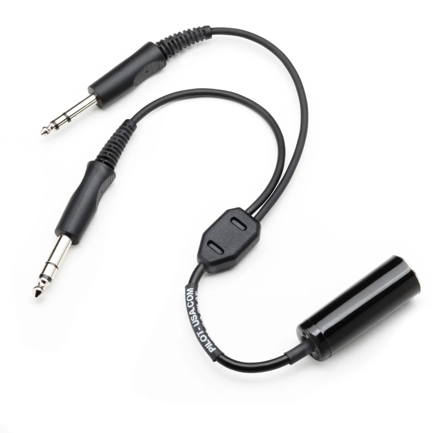 Pilot USA PA-92.5 (.21" Single Plug Headset to GA Twin Plug Adapter)