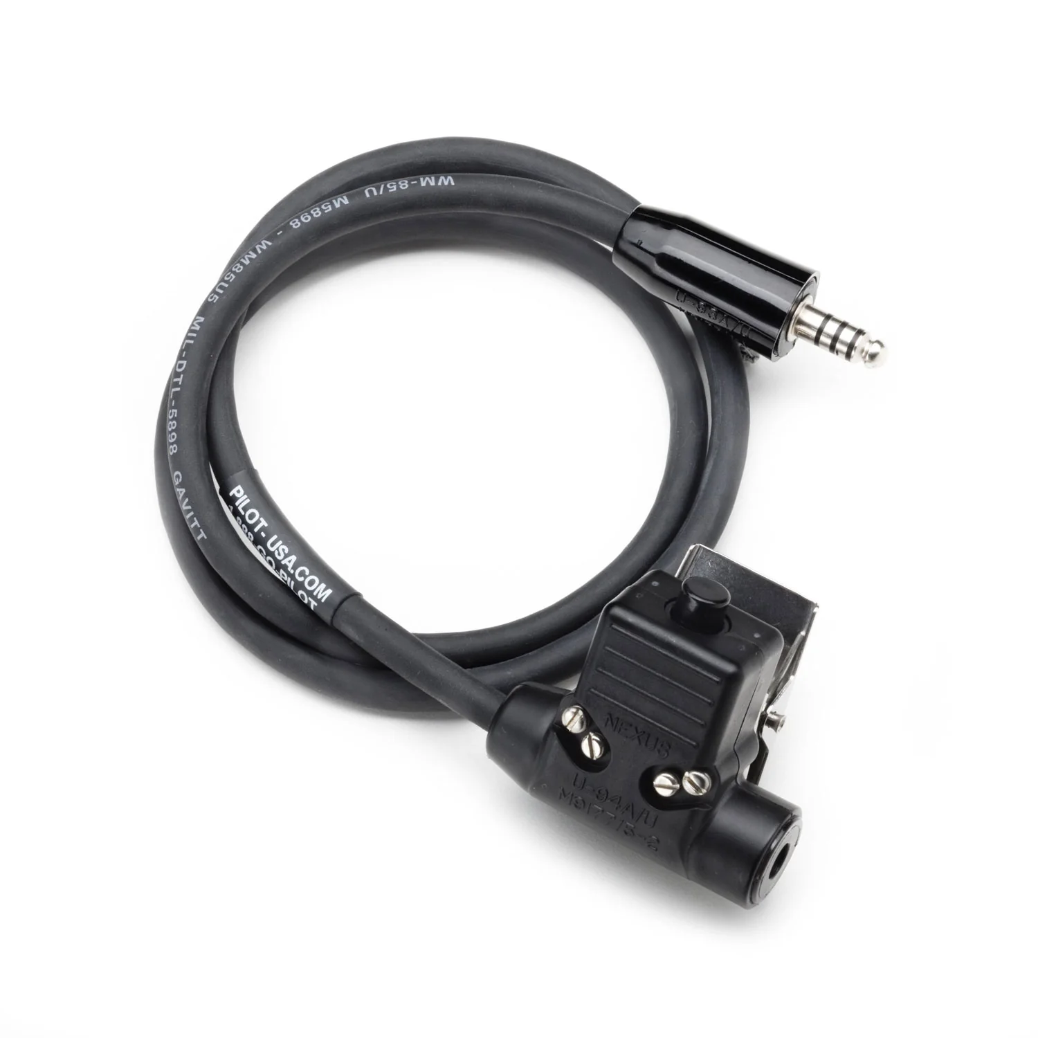Pilot USA PA-94 Helicopter Ground Crew Extension Cable with PTT