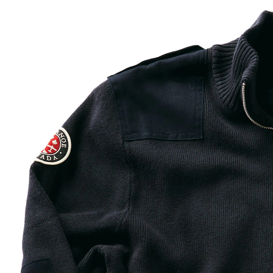 Red Canoe - Canada Field Patch Cardigan - Image 9