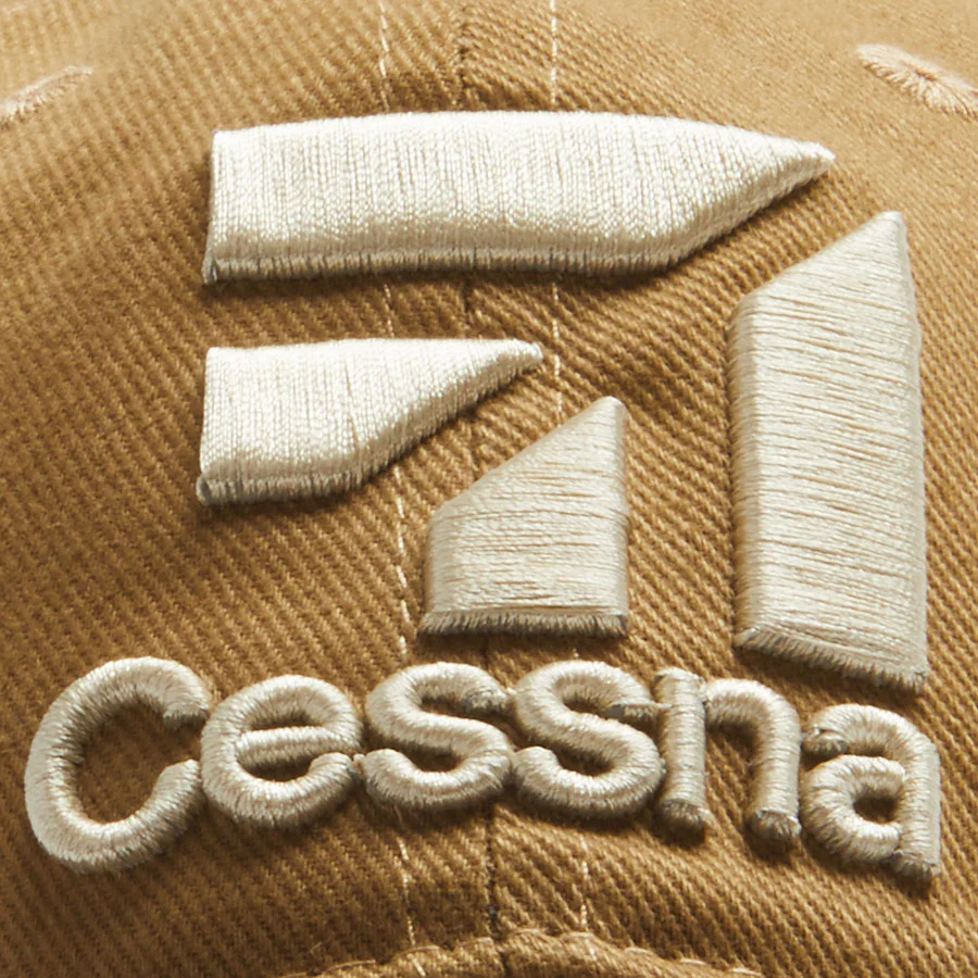 Red Canoe - Cessna 3D Logo Cap Tan - Image 3
