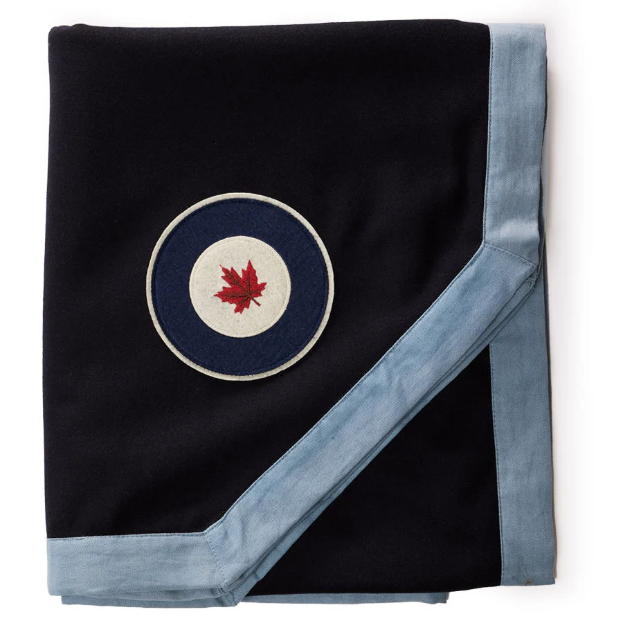 Red Canoe - RCAF Blanket - Navy w/Blue Trim