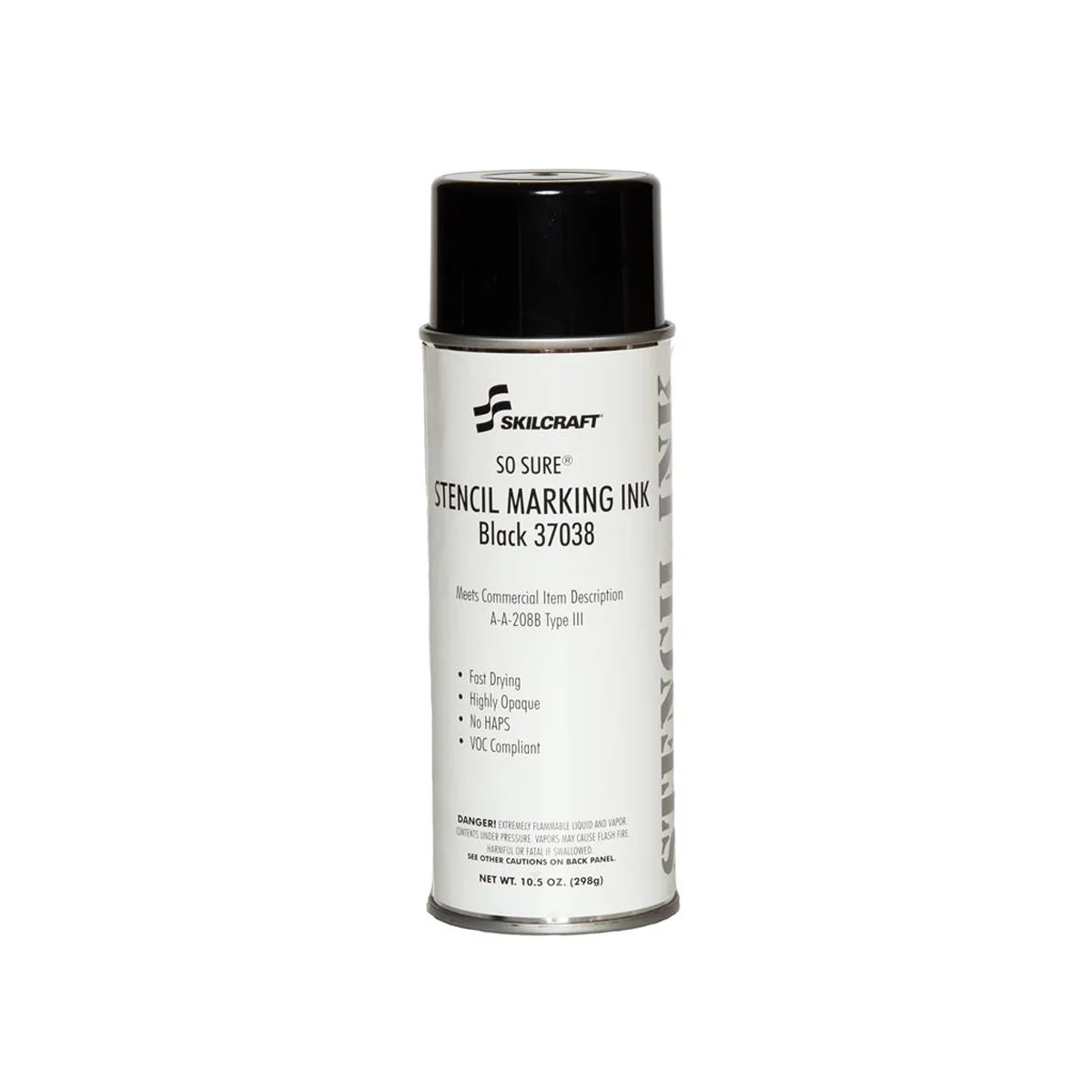 So‑Sure® A‑A‑208 Stencil Marking Ink – 10.5oz Black or White, Each/Case