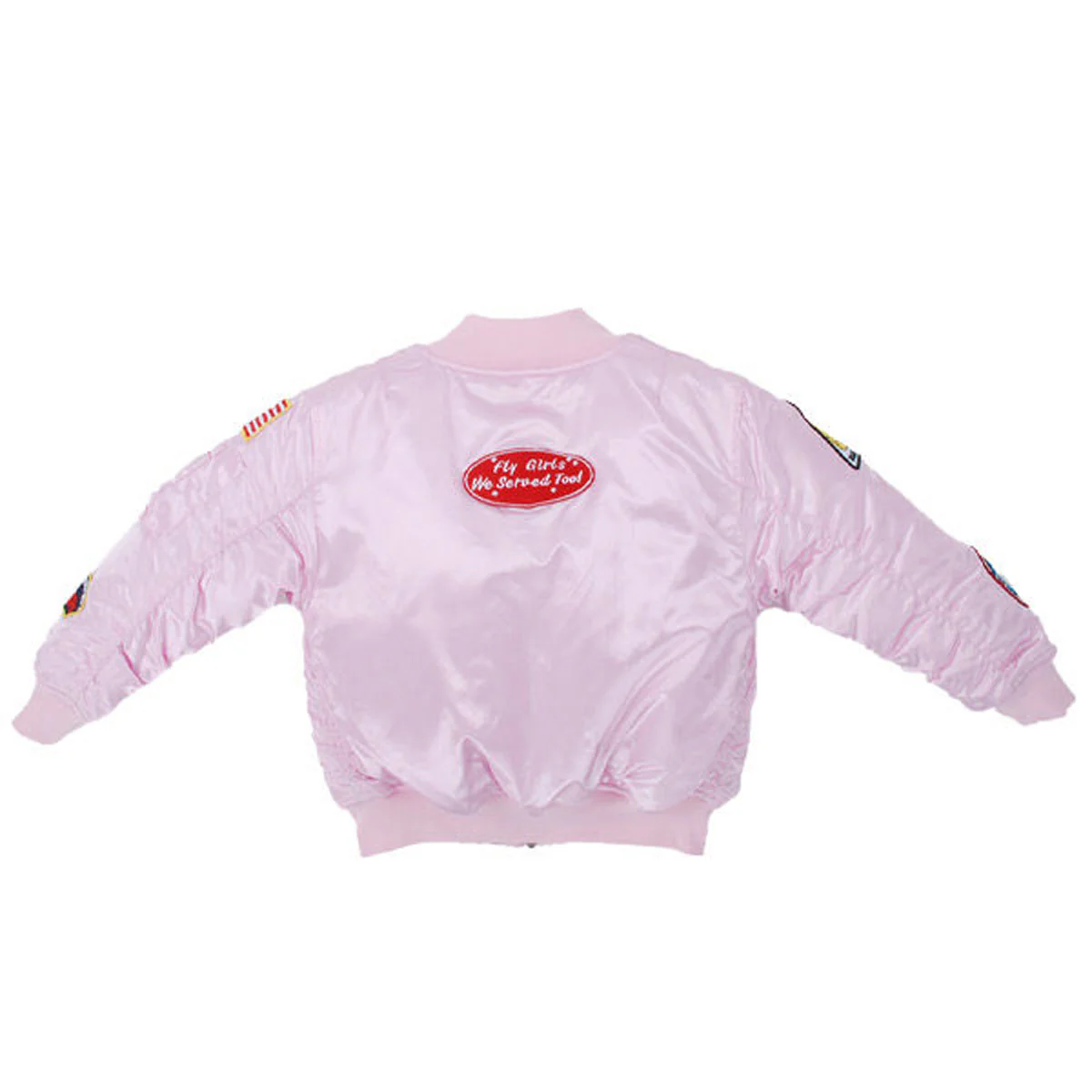 Up and Away - Infant MA-1 Flight Jacket (Pink 7-Patch) - Image 2