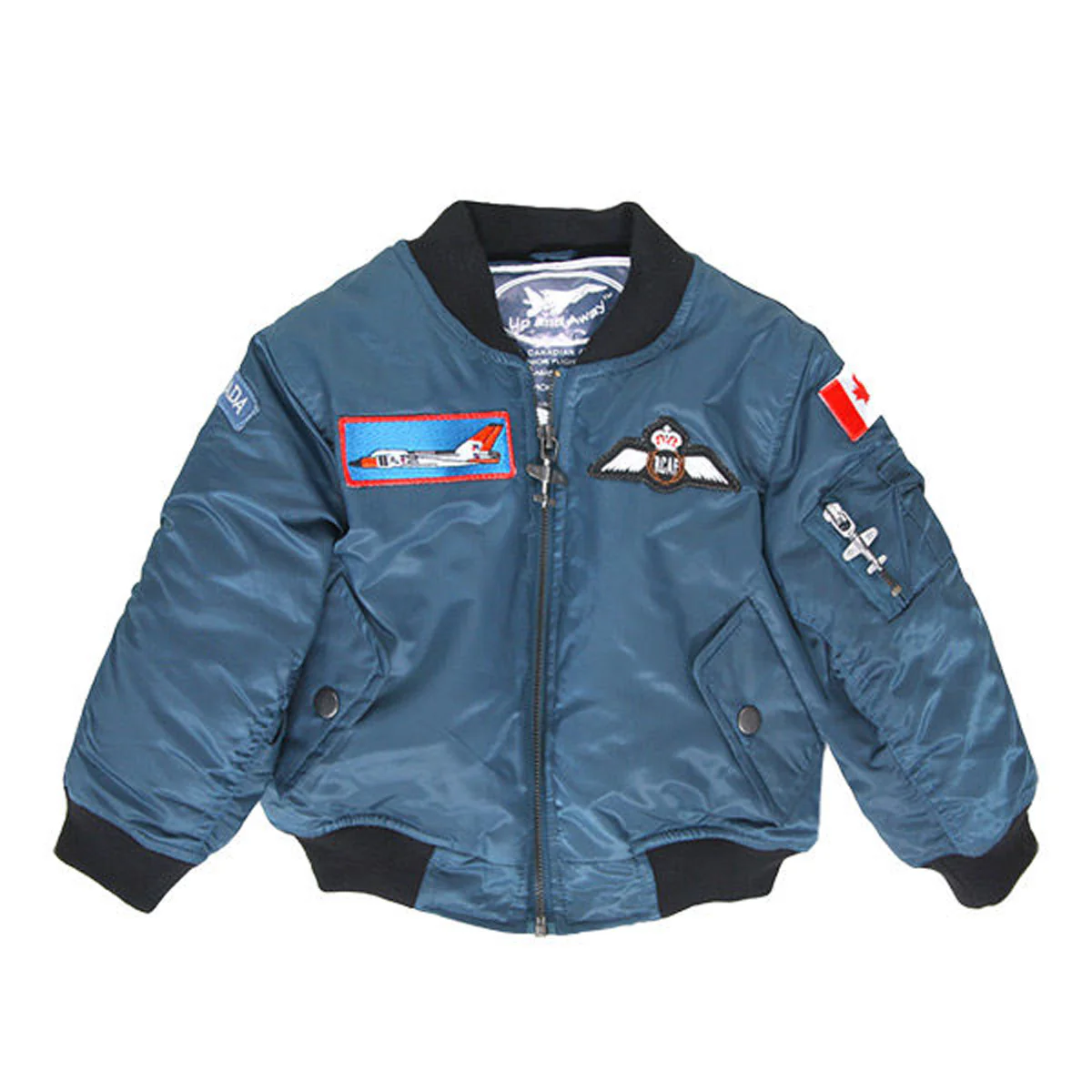 Up and Away - Toddler RCAF Flight Jacket (Blue 4-Patch)