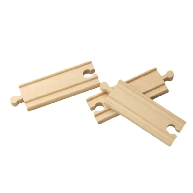 WowToyz® - 4" Straight Wooden Train Track