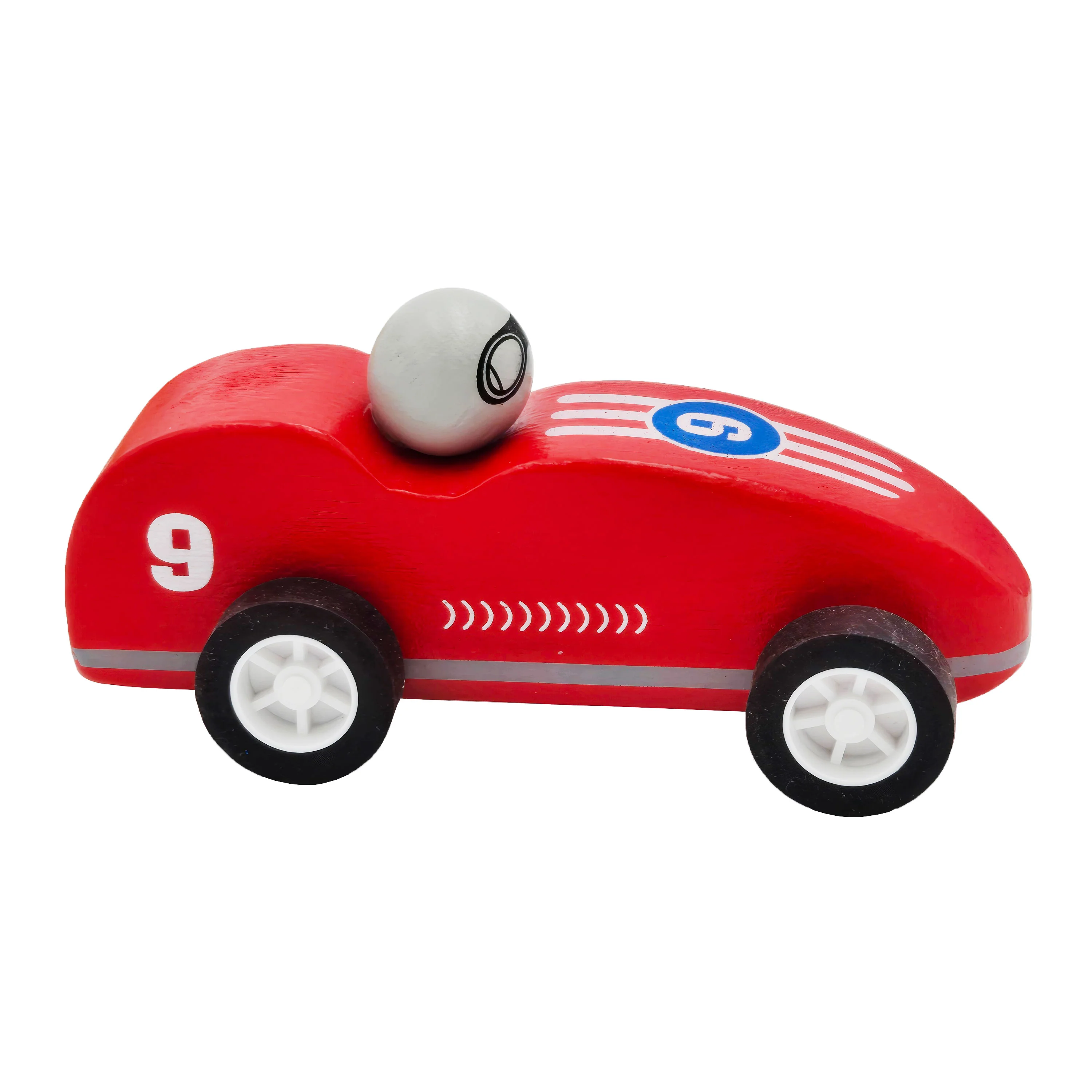 WowToyz® - Wooden Pullback Racers, 3 Assorted Colors - Image 6