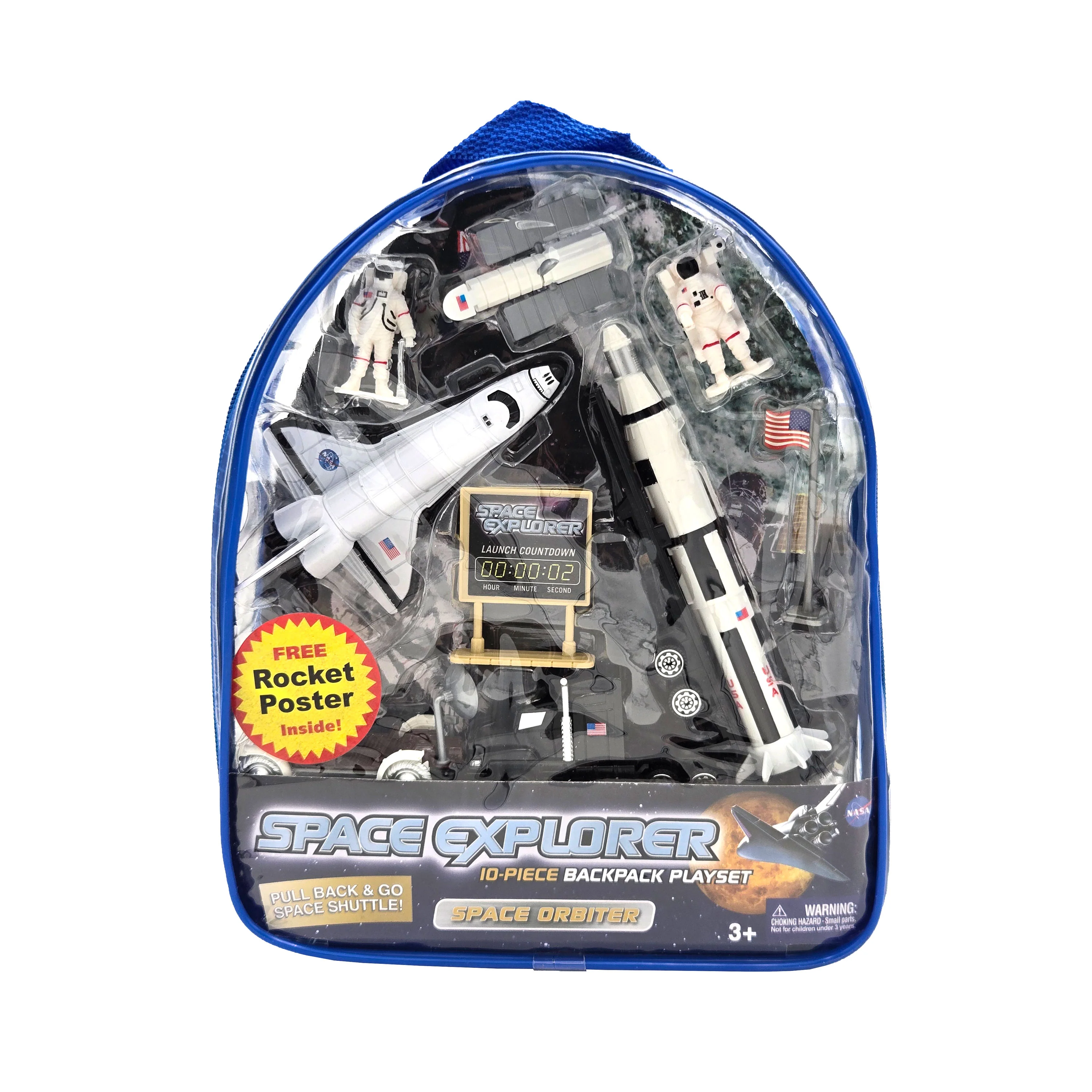 WowToyz® - Space Explorer™ Space Orbiter Backpack Playset -10pc